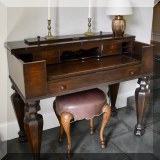 F07. Writing desk, 35”h x 43”w x 22”d 